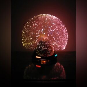 VINTAGE FANTASIA SATURN FIBER OPTIC SPRAY LAMP